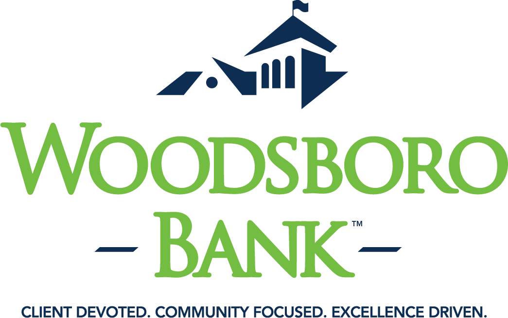 Woodsboro Bank Logo - Client Devoted - Community Focused - Excellence Driven