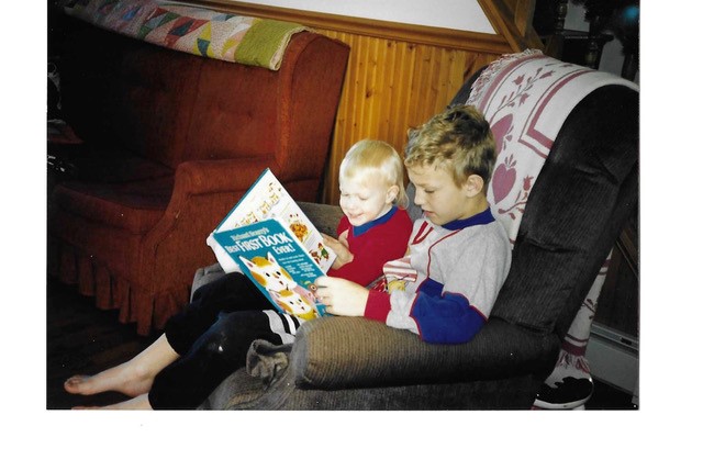 “Cobey and his Brother, Christopher, both shared the love of books from an early age. The Richard Scary Series being a favorite as toddlers.”